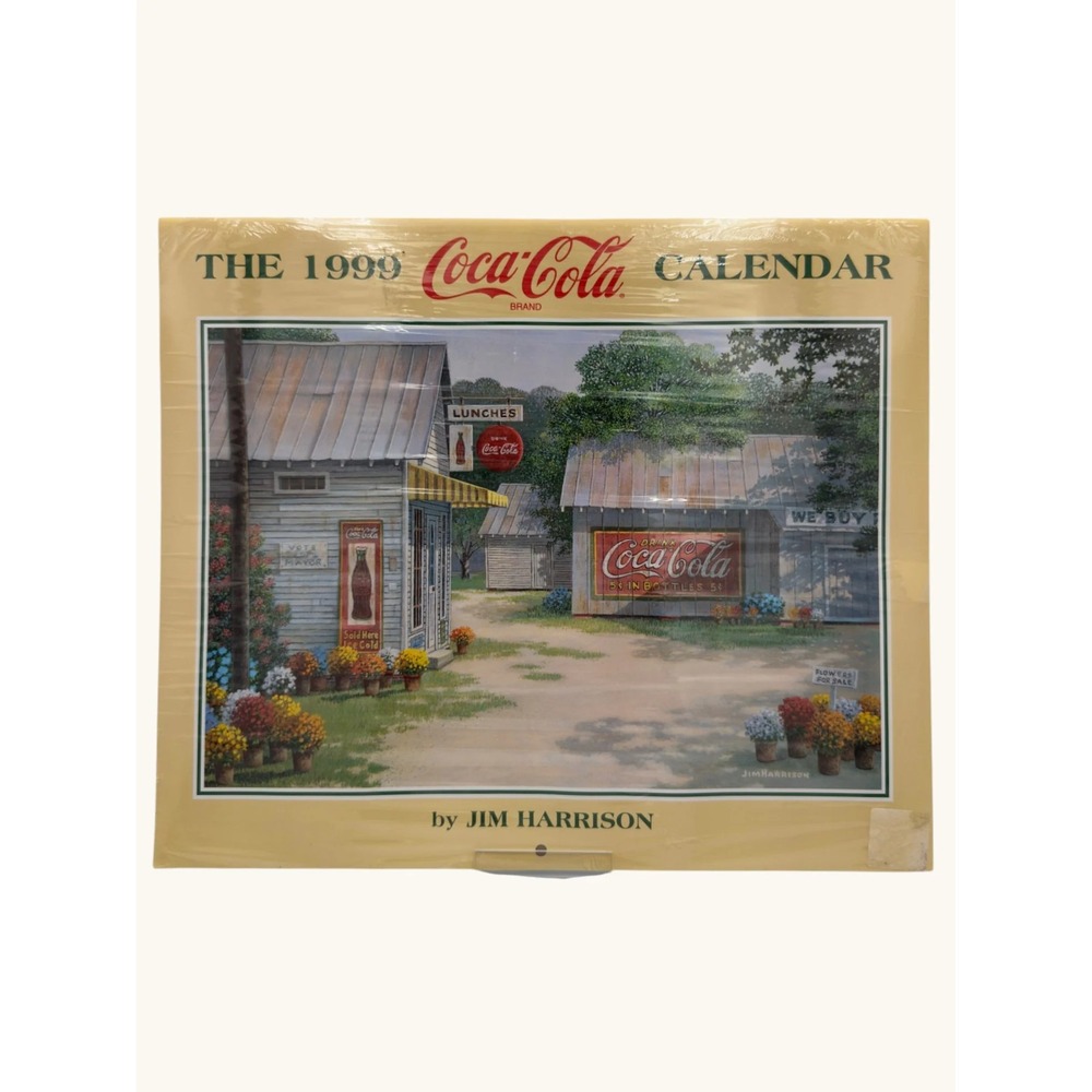 Vintage 1999 Coca-Cola Calendar Jim Harrison Americana Art New Sealed